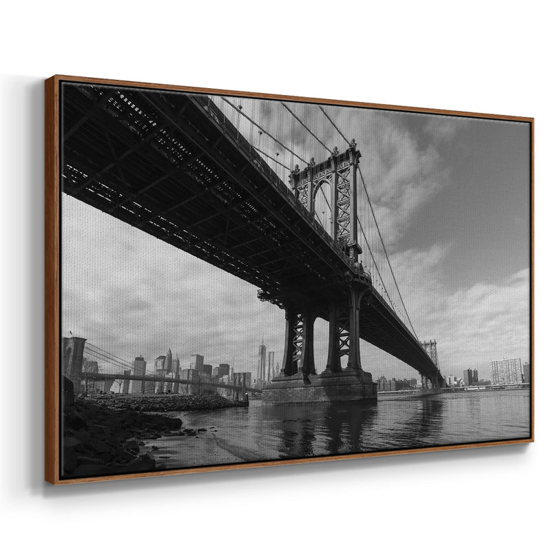 " Manhattan Bridge ", Walnut, 27" H x 41" W x  x 2" D