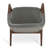 Luna Upholstered Arm Chair in Gray