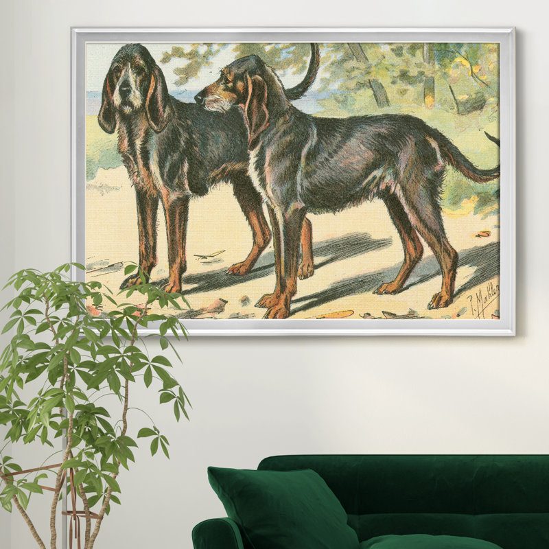 «Mans Best Friend», reproduction d'art sur toile, Argent, H 22,5 po x l 30,5 po x P 1,5 po