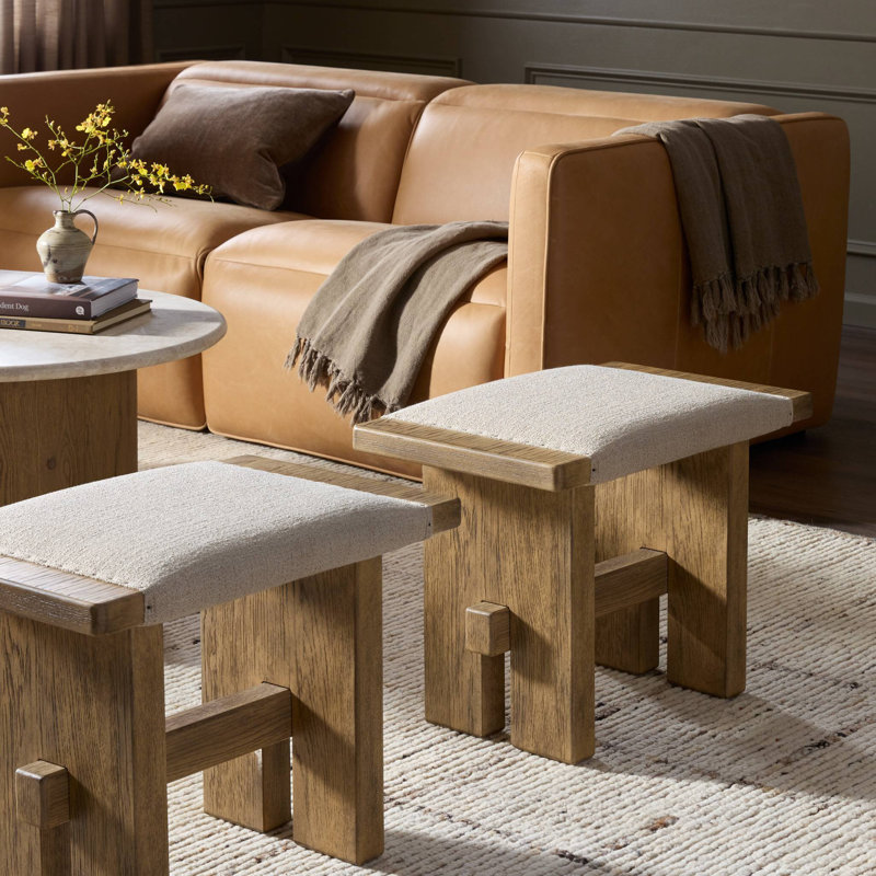 Poe Upholstered Accent Stool