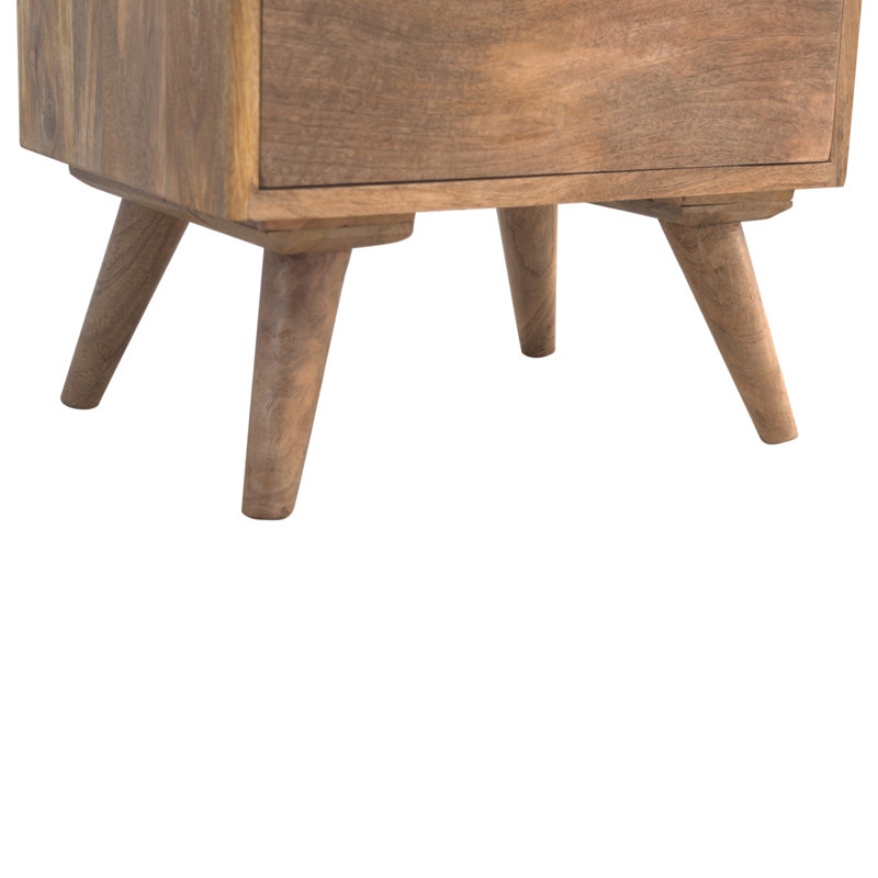 Damita 45cm W Solid Wood Bedside Table