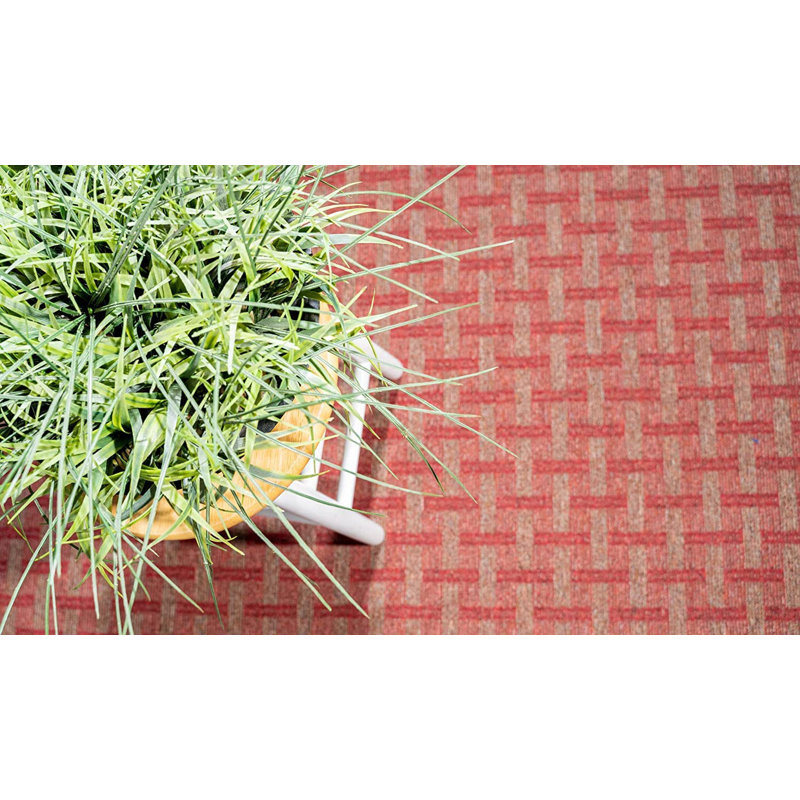 Ensemble de tapis intérieur / extérieur en polyester touffeté à la machine Lavayah, Rond 1 pi 6 po