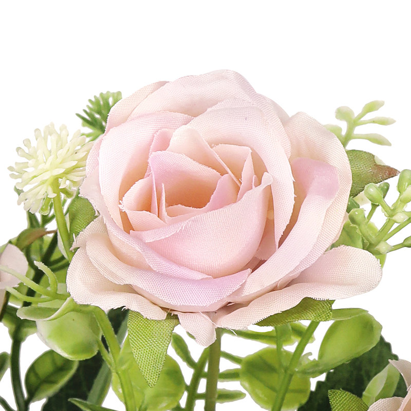 Bouquet de petites fleurs artificielles, Rosé