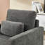 Fauteuil moderne tendance en chenille - structure en bois massif offrant un siège élégant pour diverses pièces-88240285