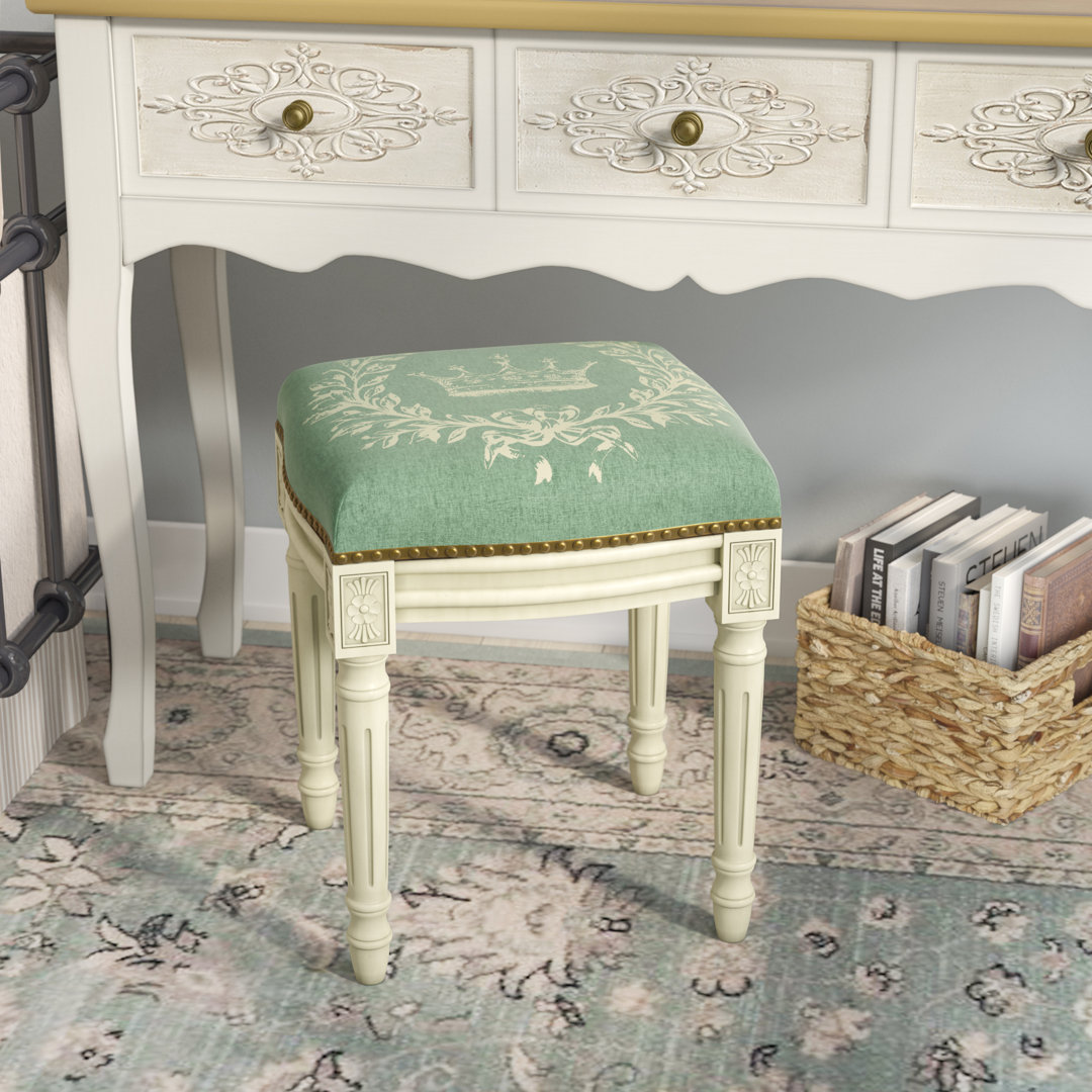 Billiot Solid Wood Accent Stool One Allium Way® 