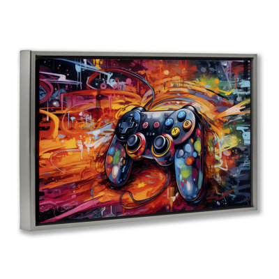 Gaming Swirl Controller Energy Floating Frame, design by Creative Studio