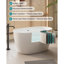 Baignoire autoportante ovale en acrylique de style moderne idéale pour un bain relaxant