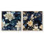 Croy - ensemble de 2 collages carrés floraux-101847387-101847388