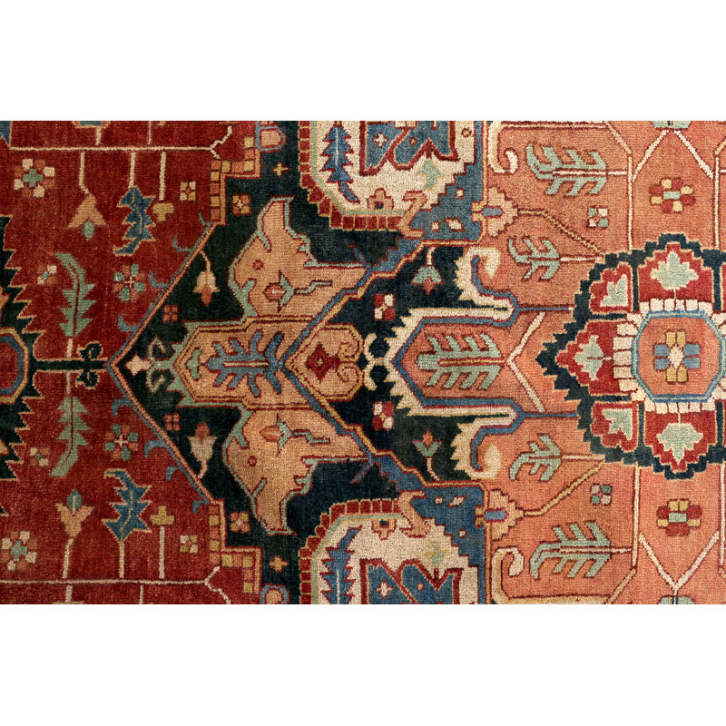 Antique Weave Serapi Wool Oriental Area Rug, Rectangle 8' x 10'