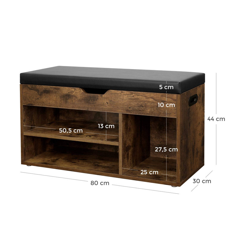 5 Pair Shoe Storage Bench