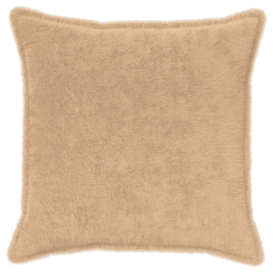 Vidaxl Cushion Cover 2 Pcs Houten Cream 70 X 70 Cm Faux Rabbit Fur, Cream - Image 2