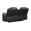 Causeuse inclinable électrique à DEL avec console, rangement, porte-gobelet en acier inoxydable, haut-parleur Bluetooth-17094116