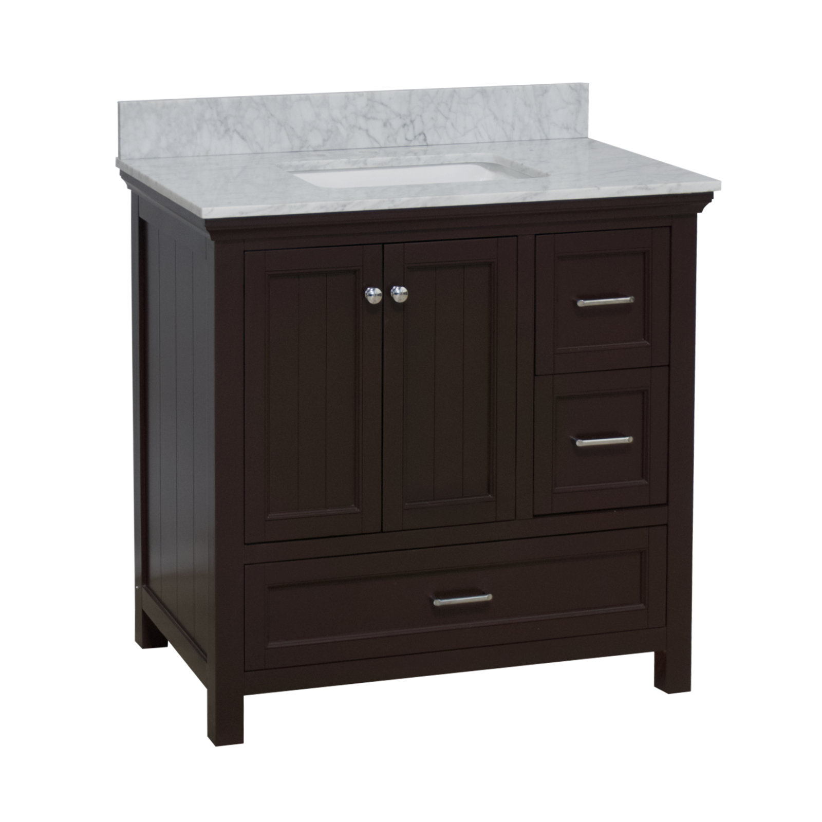 Maven 36'' Single Bathroom Vanity, Chocolate
