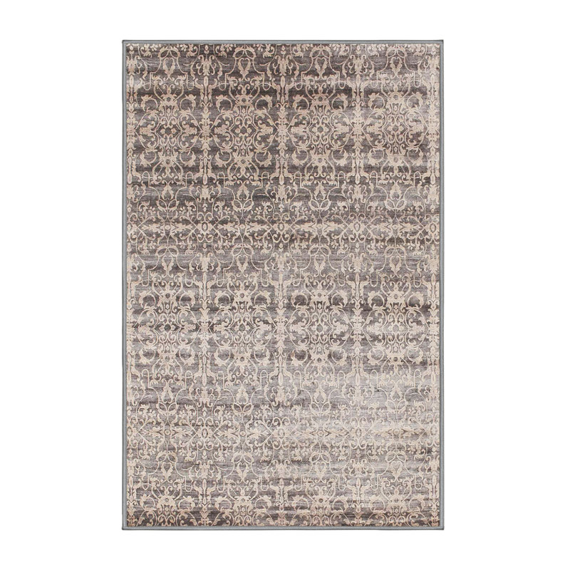 Tapis gris zone contemporaine, Rectangle 3 pi x 5 pi