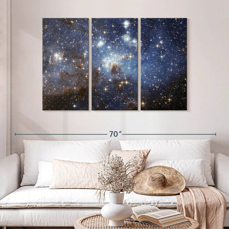 Oberle, peloton d'étoiles, H 32 po x l 50 po