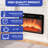 70" Farmhouse Style Media Center Media Console Media TV Stand  with 23" Electric Fireplace-1923312411
