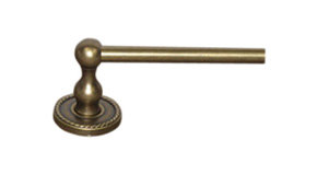 Edwardian Bath Single 32 1/2" Wall Mounted  Towel Bar, German Bronze