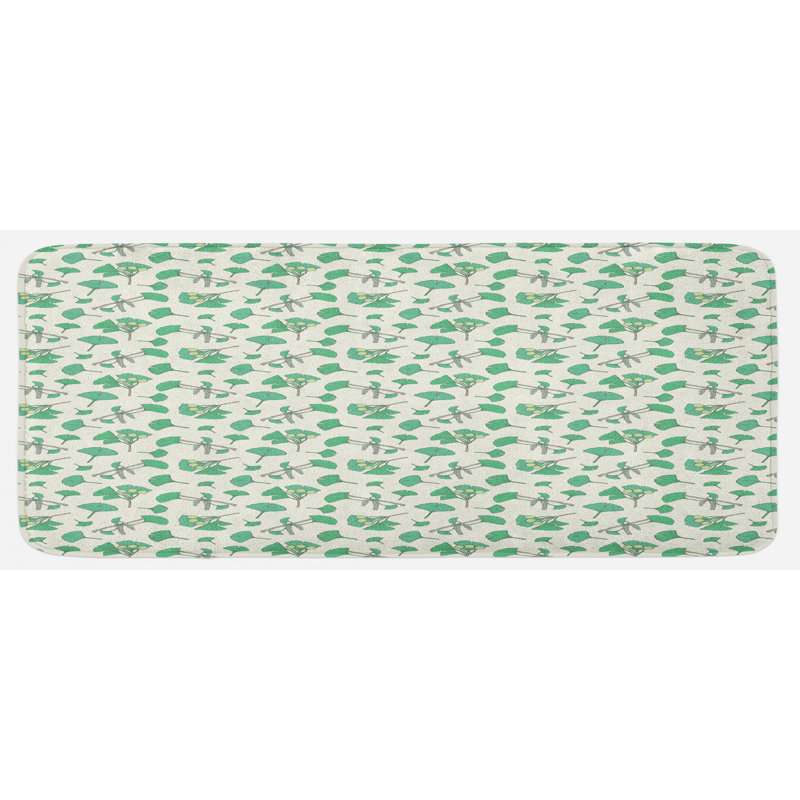 Eclectic Floral Synthetic Kitchen Mat