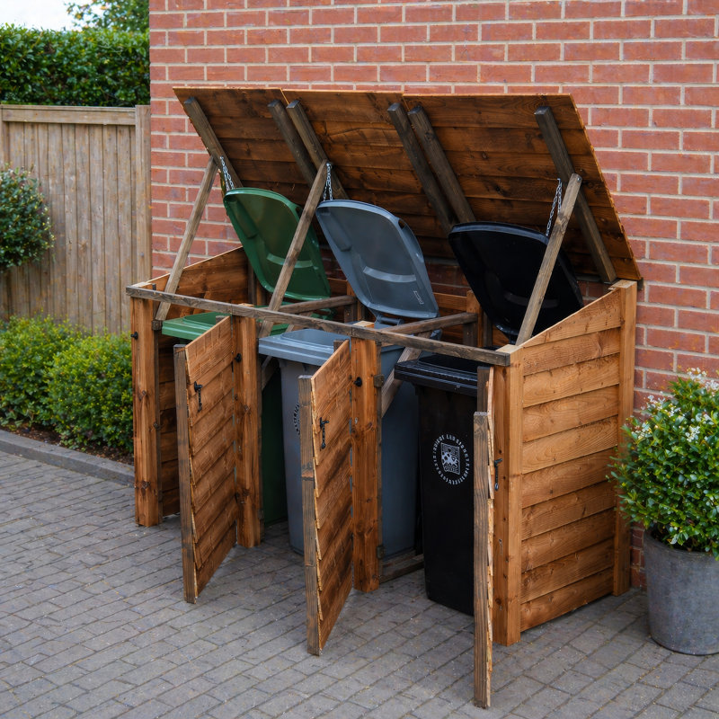 Elizabethtown Wooden Bin Store, Rustic Brown