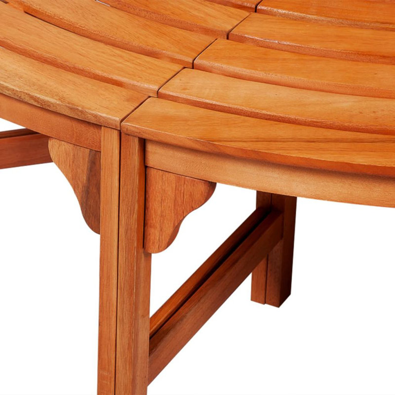 Manufactured Wood Wood Outdoor Bench, 70cm W x 70cm D