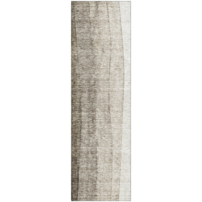 Premium Machine Washable Prisco Taupe Rug