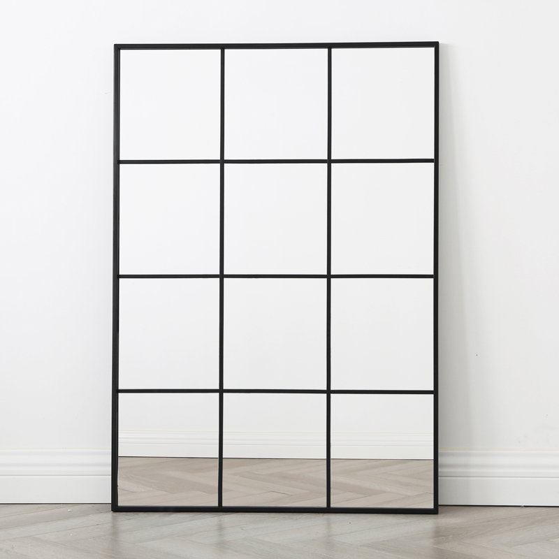 Naquasia Metal Rectangle Wall Mirror, 120cm H x 80cm W