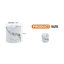 Table cylindrique blanche à usages variés. 15,86 po X po, 15,81 lb. Peut être utilisé comme table basse, salle à manger, bureau ou travail. Embellit l'intérieur avec un motif attrayant. Largeur, profondeur et hauteur