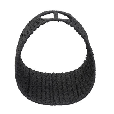 Oval Magazine Rack Handwoven Paper Rope with Metal Frame Contemporary