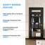 Space Saving Interior Doors, 28 x 80 Wood MDF Modern Mirror Slab for Home