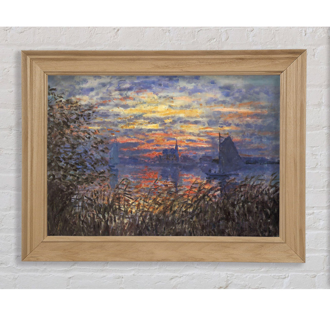 Monet Sonnenuntergang an der Seine - Druck