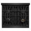 Autoportant ZLINE 30 po avec 4 brûleurs en acier inoxydable noir et accents dorés ZLINE-88770144