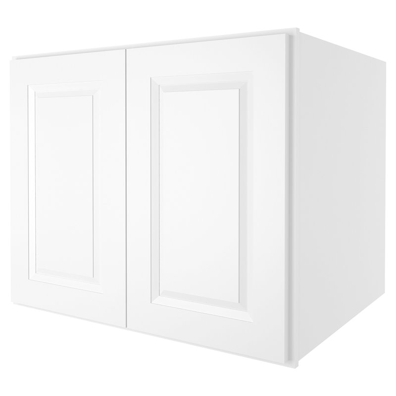 Armoire murale standard en contreplaqué, Blanc traditionnel, H 24 po x l 30 po x P 24 po