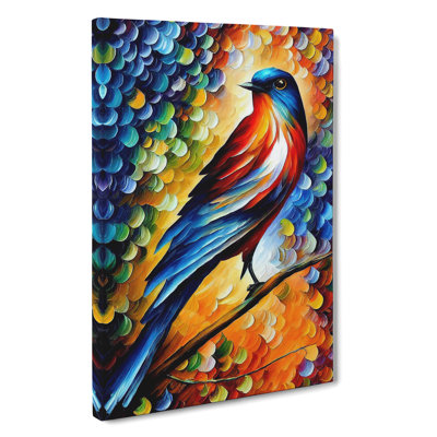 Beautiful Bird No.5 - Wrapped Canvas Painting