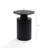 Black Finish Fir and MDF Wood Accent Round Table