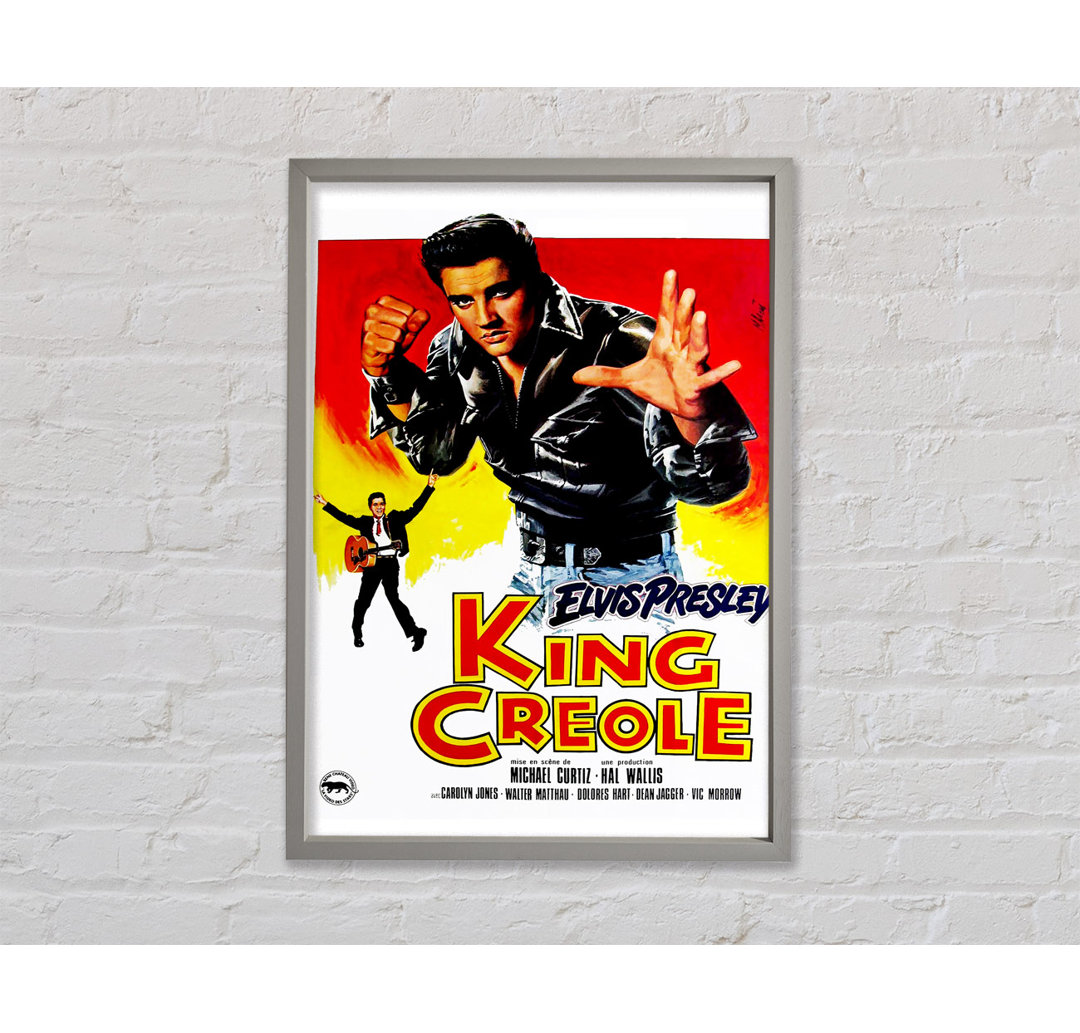 Elvis Presley King Creole - Einzelner Bilderrahmen Kunstdrucke auf Leinwand