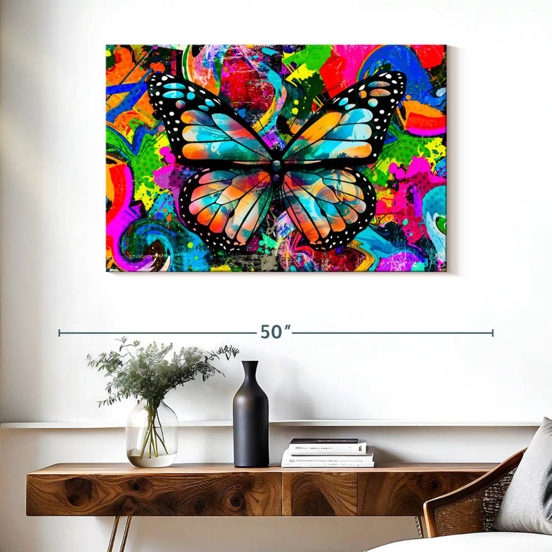 Brampt Trippy Butterfly, 26" H x 39" W