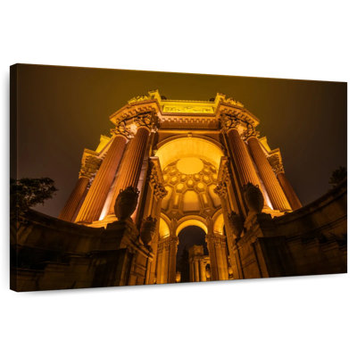 Palace Of Fine Arts At Night