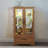Lighted Glass Curio Display Cabinet With Adjustable Shelves - 2 Doors, 1 Drawer, LED Lights