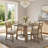 Zebulon 5-piece Solid Wood Dining Set With Round Table And Upholstered Chairs, Farmhouse Style, Natural Oak Finish