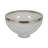 Bohlin Glass Metal Bowl with Elegant Shape and Silver Ring Accent-183186026