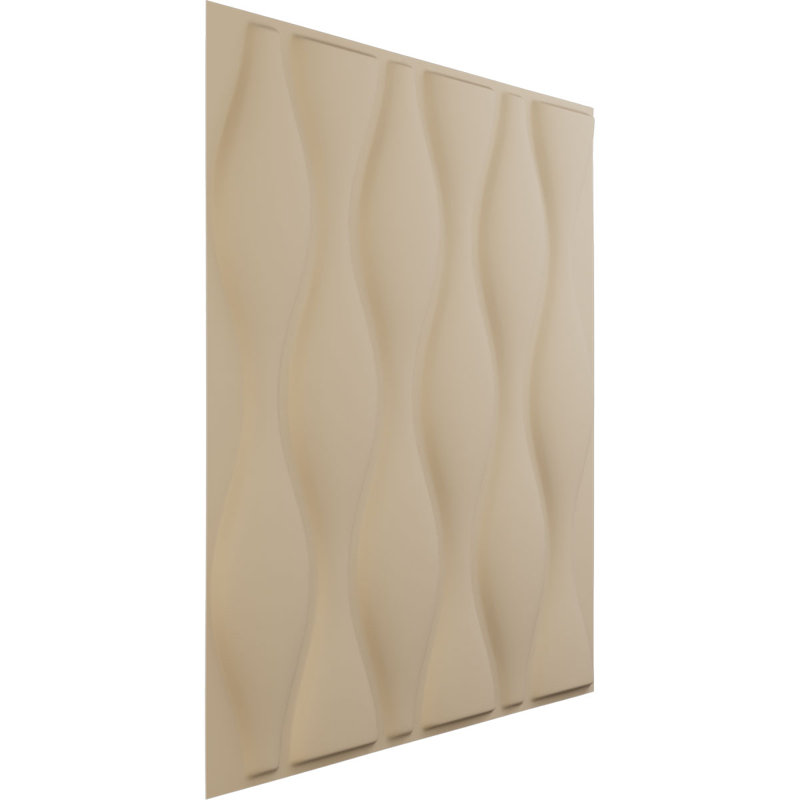 Panneau mural 3D décoratif Ariel EnduraWall, Beige fumé satiné UltraCover