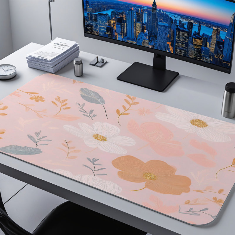 Polyester Desk Pad, 31.5x15.5