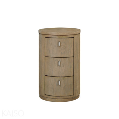 Oval Nightstand - in Toffee