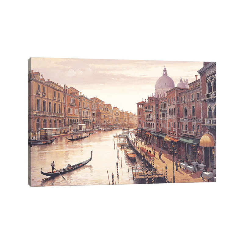 Venise par Maher Morcos - photographie sur toile tendue, H 26 po x l 40 po x 1,5 po