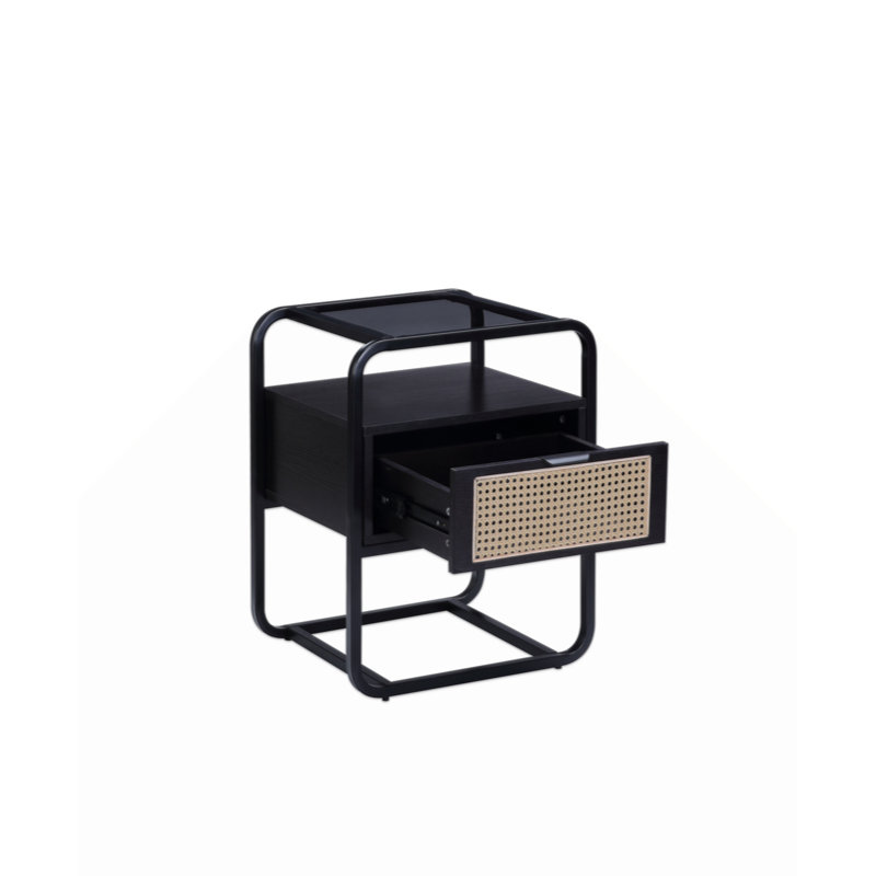 Colson Black Finish Accent Table