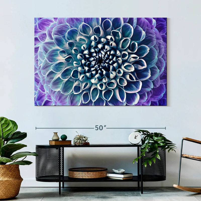 Dahlia Harnek bleu mauve, H 34 po x l 51 po