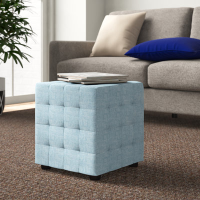 Gelene 14" Tufted Square Cube Ottoman