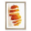 Floating Sliced Orange in Abstract - Picture Frame Painting Print-55576417-55576419