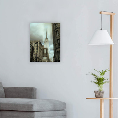 Gray Empire View Canvas Wall Art Home Decor 24 X 18 Inch