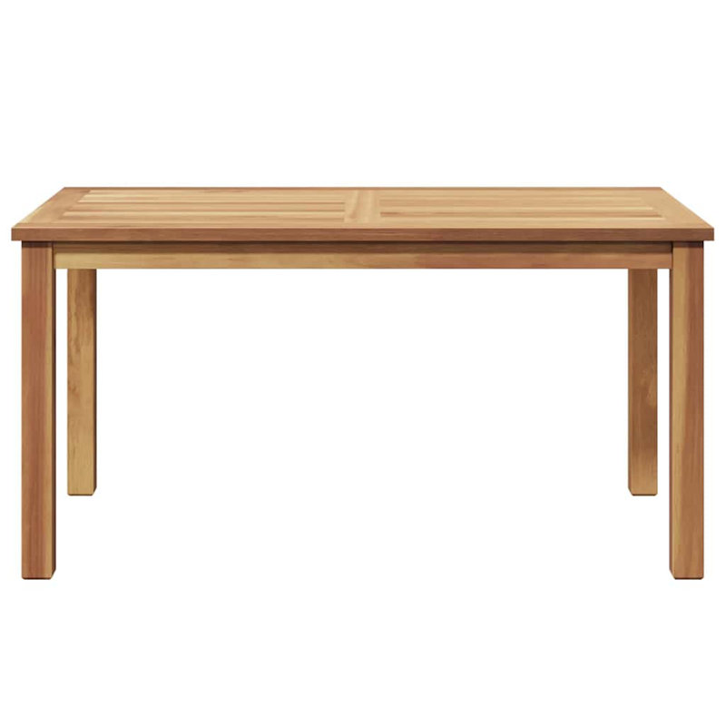 Table basse vidaXL en bois de teck massif brun 35,43 x 19,69 x 17,91, 17.91" H x 35.43" L x 19.69" W